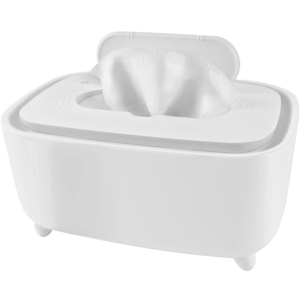 Sleek White Baby Wipe Holder